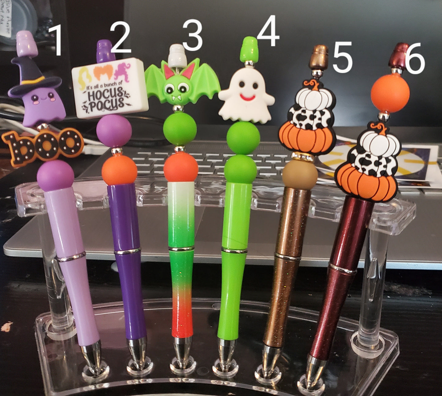 Halloween beaded pens