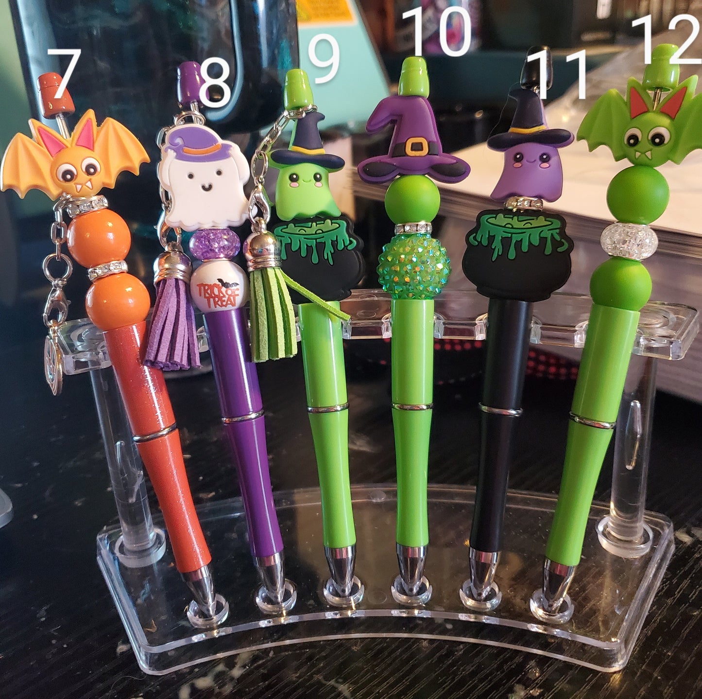 Halloween beaded pens