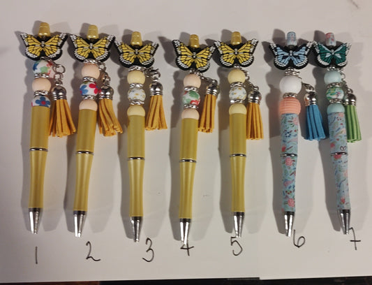 Beaded Butterfly pens Collection