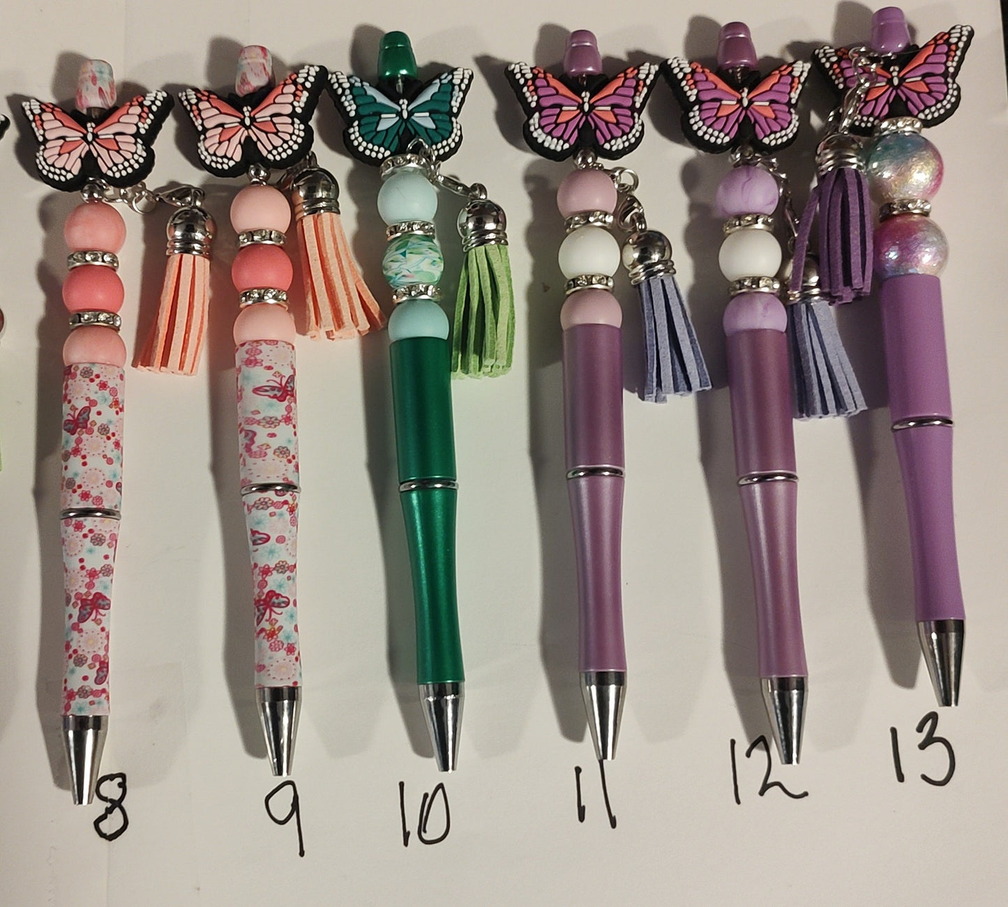 Beaded Butterfly pens Collection