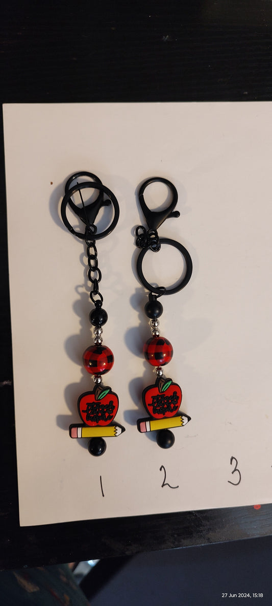 BEADED PROFESSIONS KEYCHAINS